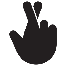 Gekreuzte Finger  Symbol