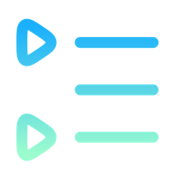 Left To Right List Triangle  Icon