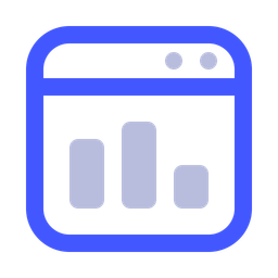 Tableau de bord d'analyse  Icône