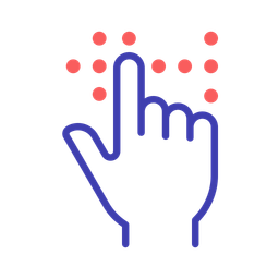 점자 읽기  아이콘