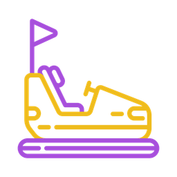 Carnival bumper cars  Icon