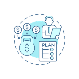 Plano de gestão da dívida  Ícone