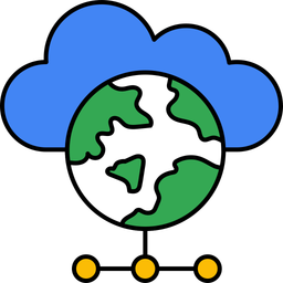 Cloud Globe  Icon