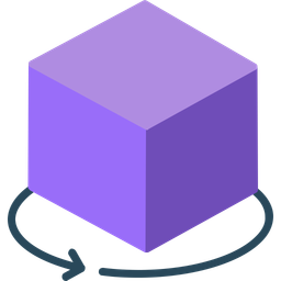 D Cube  Icon