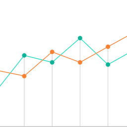 Gráficos de linha  Ícone