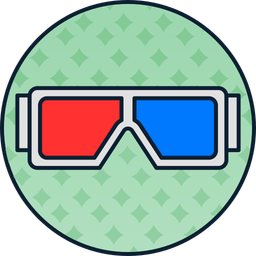 3D-Brille  Symbol