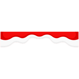 Indonesian flag frame elements  Icon