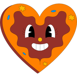 Gingerbread heart  Icon