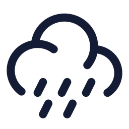 Wolken-Winkel-Regen  Symbol