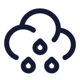 Wolken-Mittenregen  Symbol