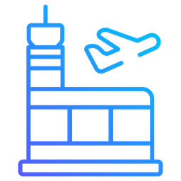 Terminal d'aéroport  Icône